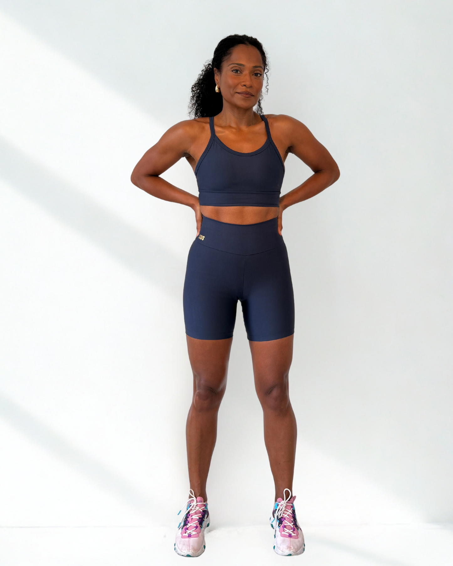 Navy Power- Shorter Shorts