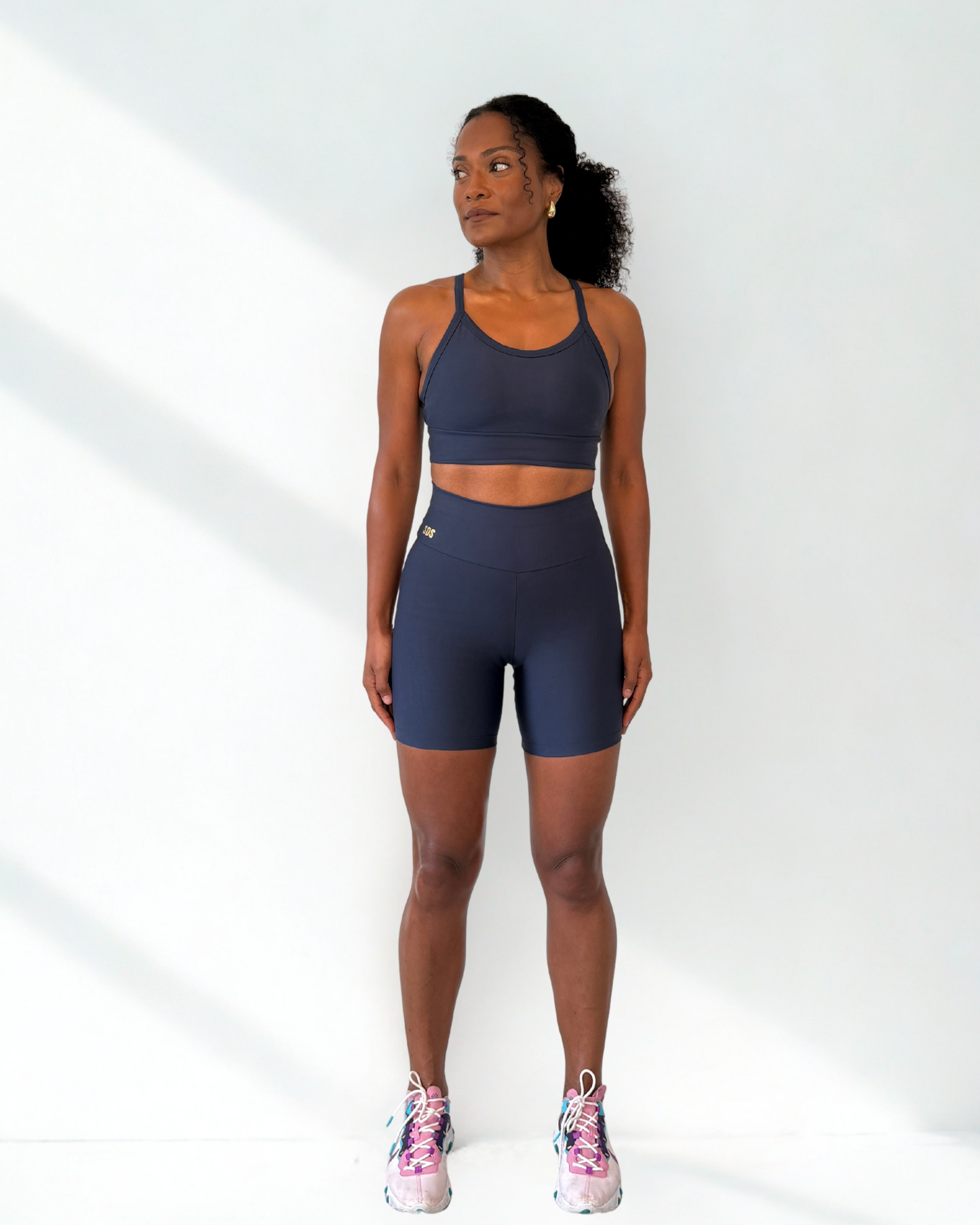 Navy Power- Shorter Shorts