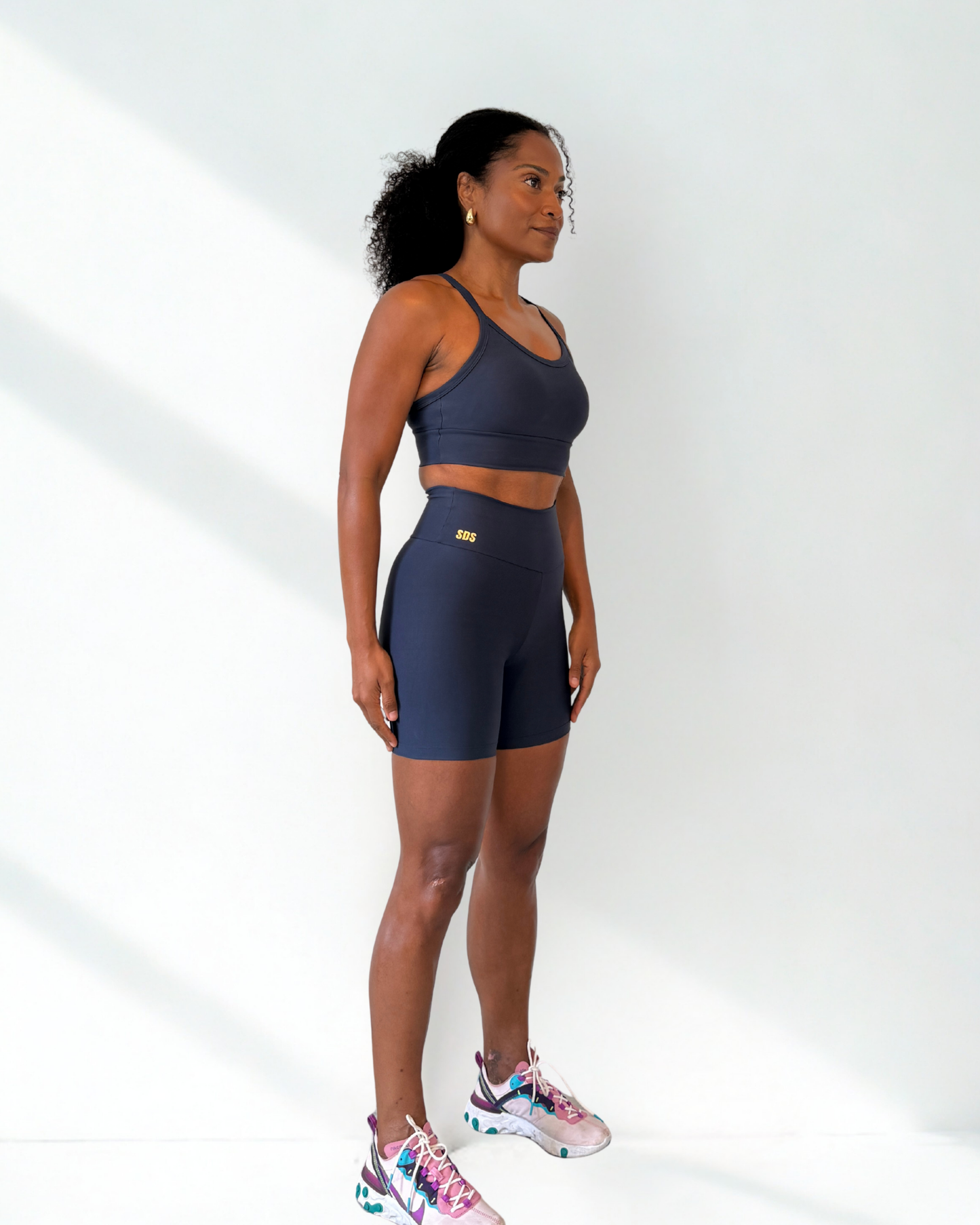 Navy Power- Shorter Shorts