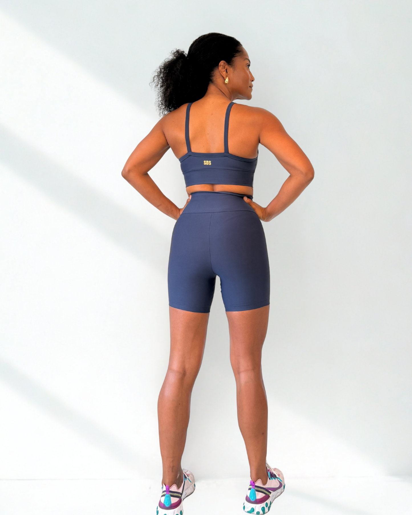Navy Power- Shorter Shorts