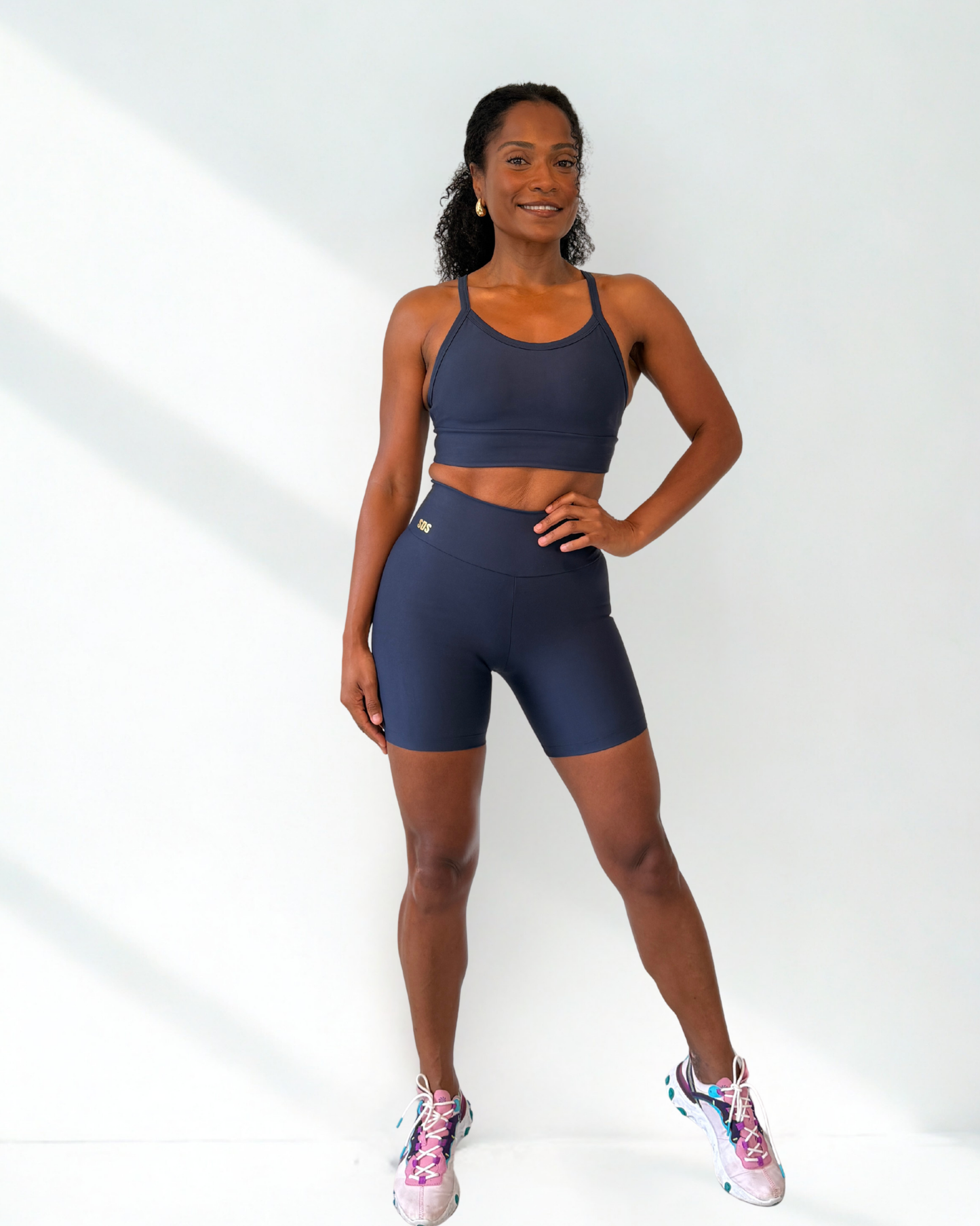 Navy Power- Shorter Shorts