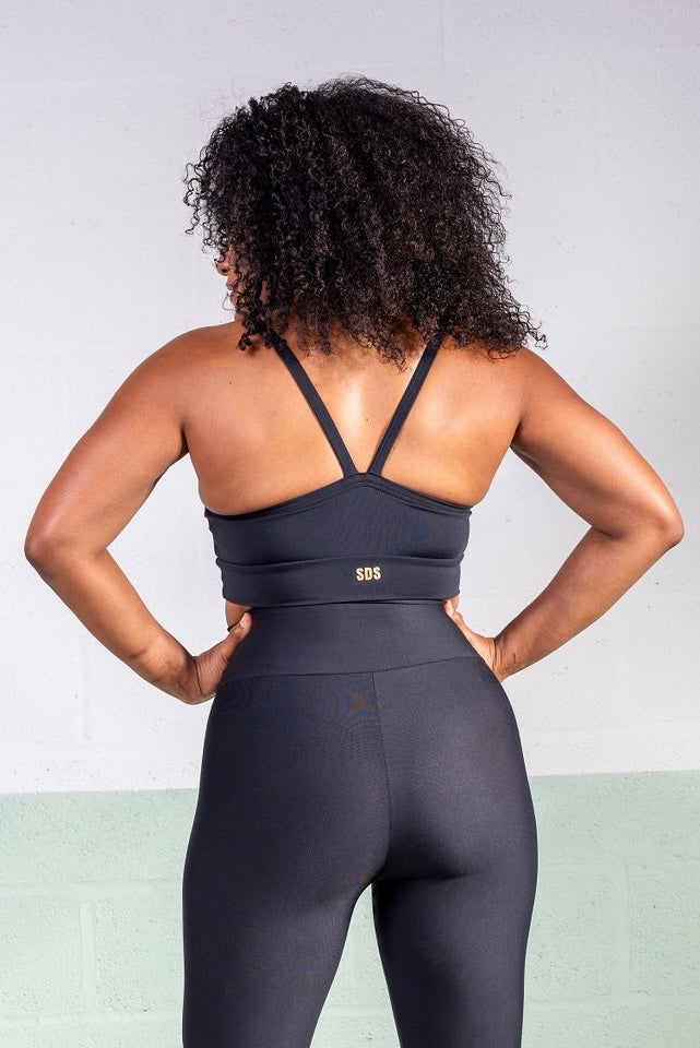 Tiger Black- Sports Bra