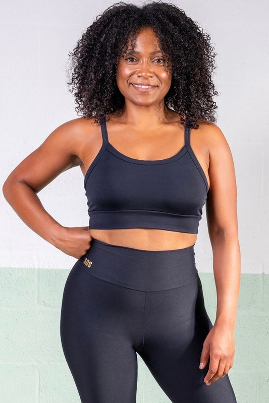 Tiger Black- Sports Bra