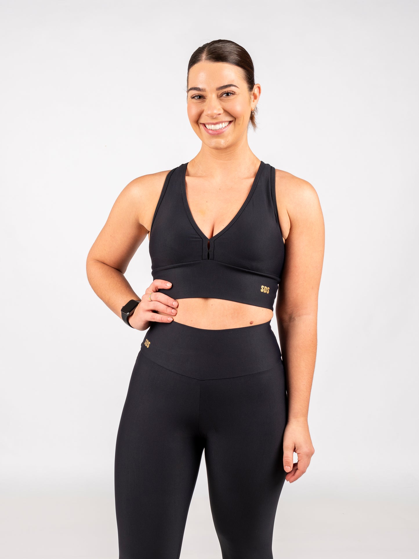 Black Decote -Cropped Bra