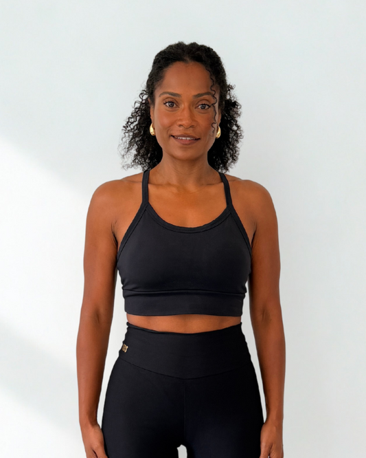 Tiger Black- Sports Bra