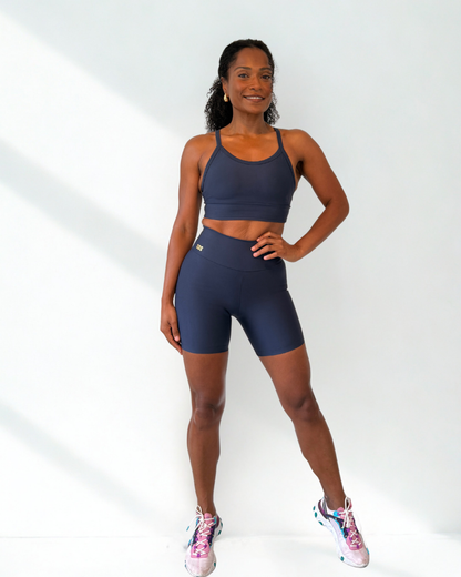 Navy Power- Shorter Shorts
