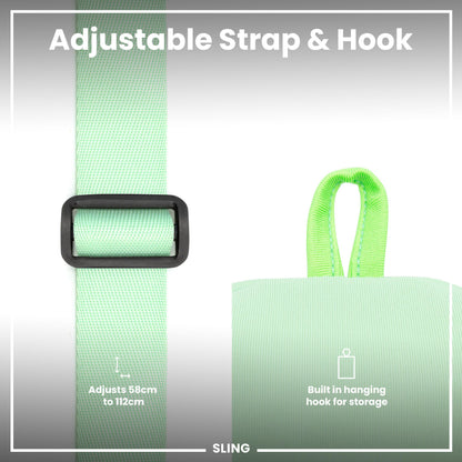 Lightweight, Sling Bottle Bag, Green